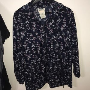 Vintage flower windbreaker